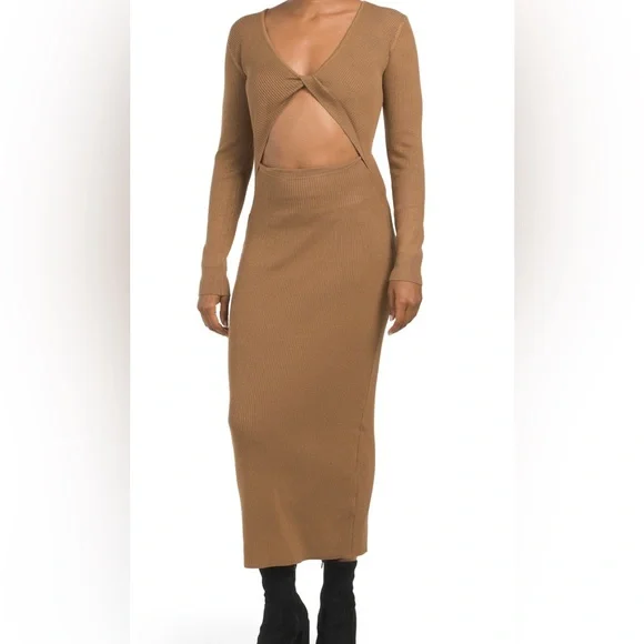 knit dress guess Guess Off The Shoulder Sweater Dress (XS)